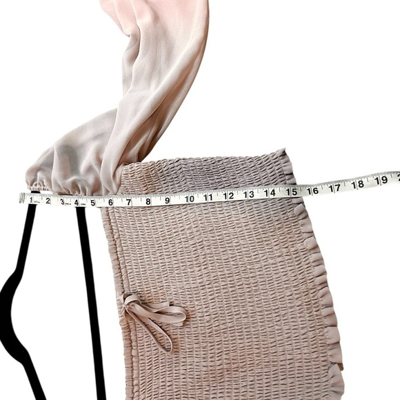 Aritzia Wilfred Saga Blouse- Smocked Square Neck Puff Sleeve Blouse- Size Medium - Picture 12 of 12